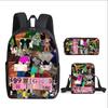 Classic 99 days in the forest 3D Printed 3pcs/Set pupil School Bags Laptop Daypack Backpack Inclined shoulder bag Pencil Case