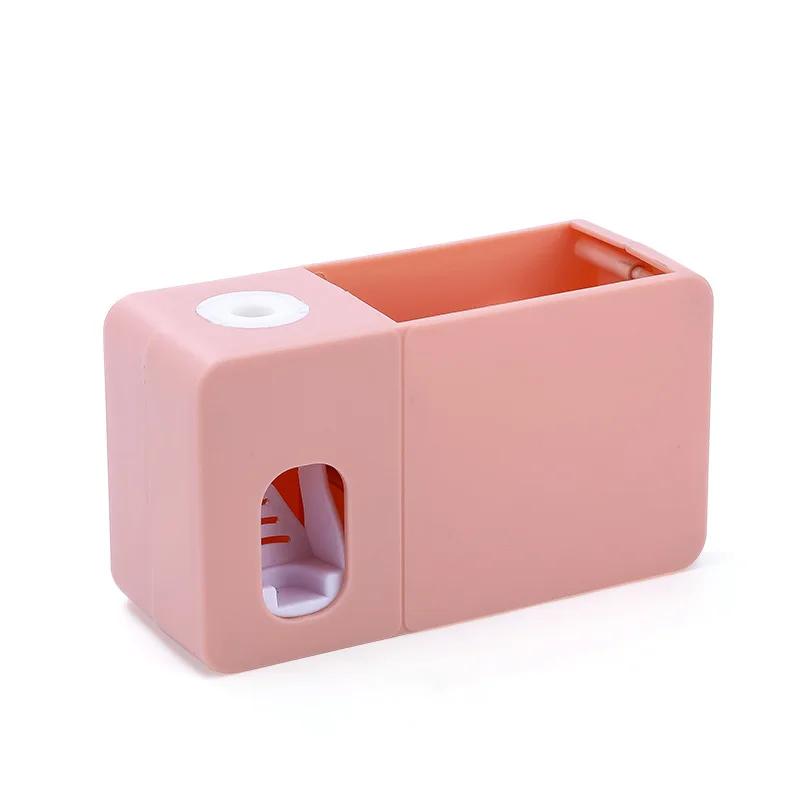 2 In 1 Automatic Toothpaste Dispenser With Toothbrush Holder Wall Mount Tooth Paste Squeezer Bath Organizer Bathroom Accessories