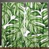 2PCS- Tropical Leaf Hawaiian Style Pattern Printed Curtains, Pole Bag Curtains, Home Decoration, Room Decoration