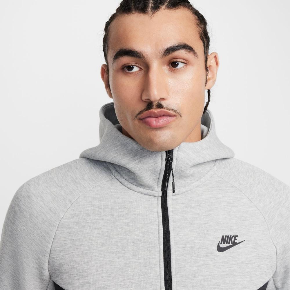 Nike M TecH Flc Fz Hoodie Hv0950 063d Gr H Blk