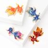 Enamel Goldfish Pins for Women Unisex Enamels Animal Brooches Event Party Backpack Decoration Clothes Accessories