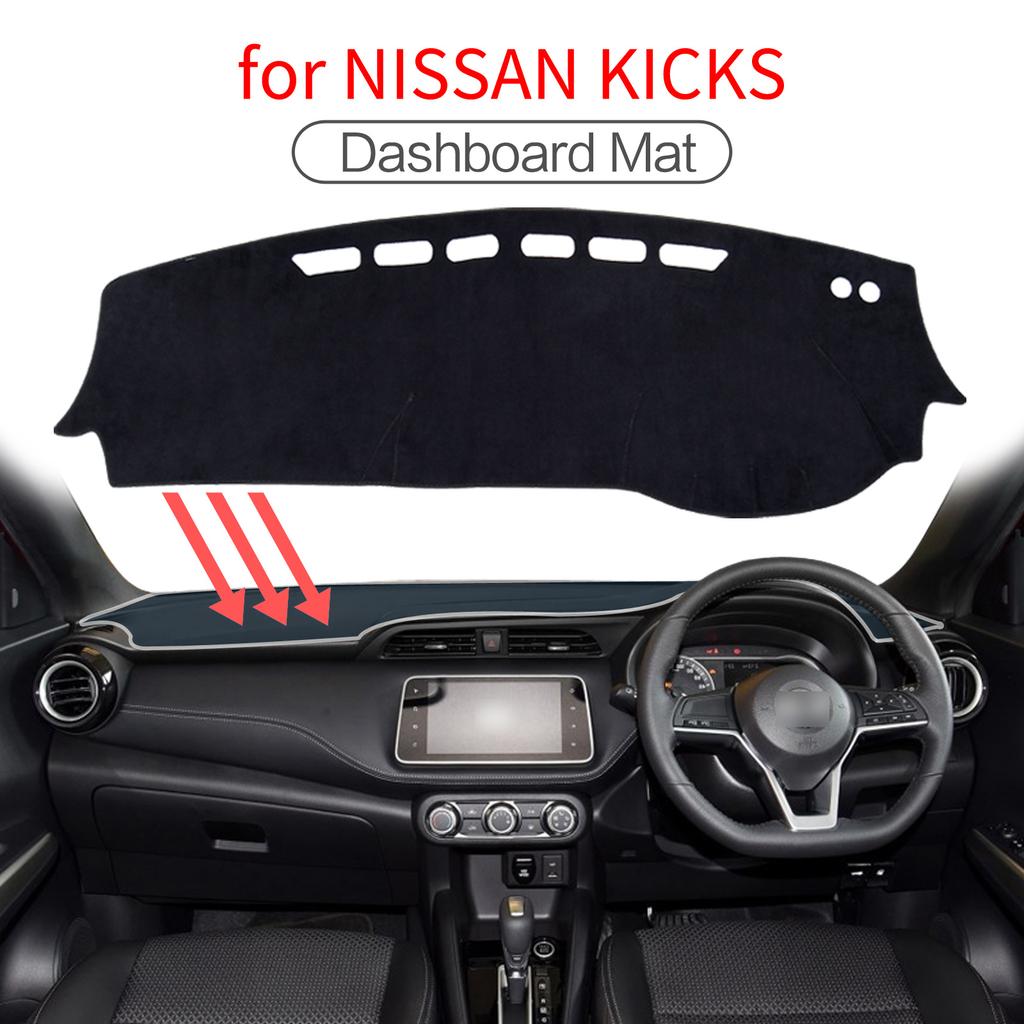 Car Dashboard Mat for Nissan Kicks 2016 2017 2018 2019 2020 Sunshade Protective Carpet Dash Mat Dashmat