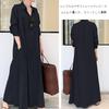 MEME XTRA Shirt Beautiful Maxi Long Solid Plus Loose Perfect for and Fall Women's Dress, Dress, Sleeves, Color, Sizes, Fit, Flattering, Slimming,
