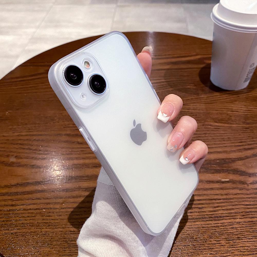 

Для iPhone 13 6,1 дюйма Тонкий Матовый ТПУ Чехол для Телефона Точный Вырез Защита Камеры Задняя Крышка Transparent