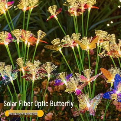 Solar LED Butterfly String Lights for Outdoor Garden Decoration