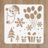 Christmas Painting Stencils Embossing Paper Card Scrapbooking Stamp Album Decoration New Year DIY Wall Window Decor Kids Gifts