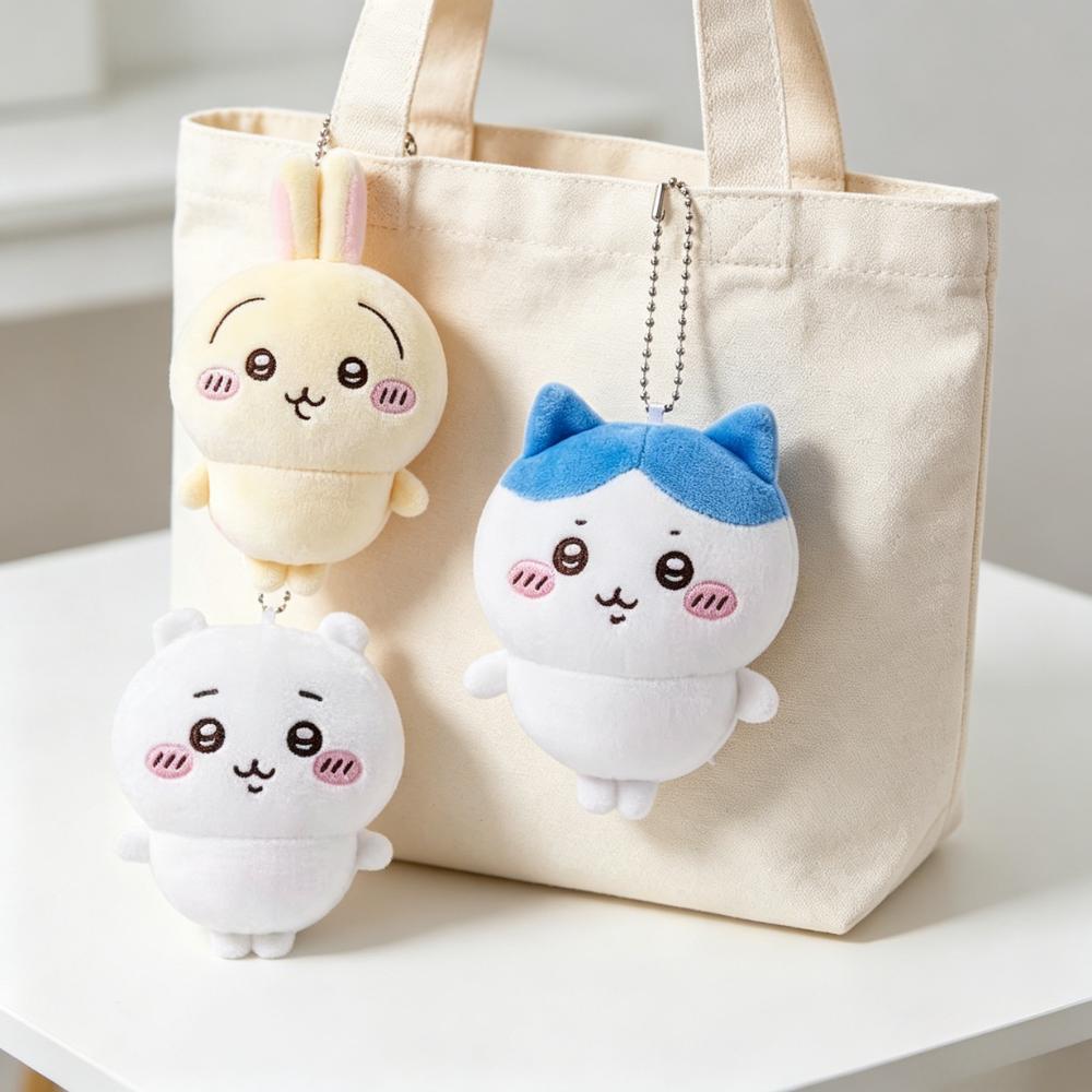 Discover Intime Unisex Light 1-3Pcs Kawaii Chiikawa Plush Doll | Anime Cute Hachiware Cartoon Bag Pendant Keychain Doll | Pendant Toys Birthday Present