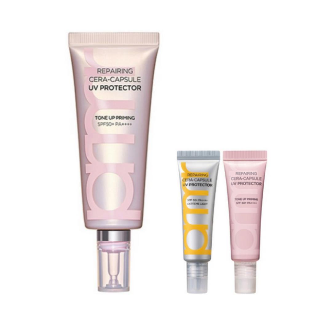 

primera Repairing Cera Capsule UV Protector Tone‑Up Priming — SPF50+ PA++++ — 40 ml — 1 unit (includes: primera complimentary gift set — 2 items)