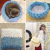 DIY New Super Soft Crystal Filling Cotton Velvet Thick Bulky Chunky Yarn Hand Knitting Arm Woven Thread Basket Blanket Carpet