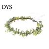 Green Leaf Hair Wreath Bridal Flower Crown Fairy Style Artificial Flowers Eucalyptus Forest Headband Chaplet Head for Weddings Beach Vacation
