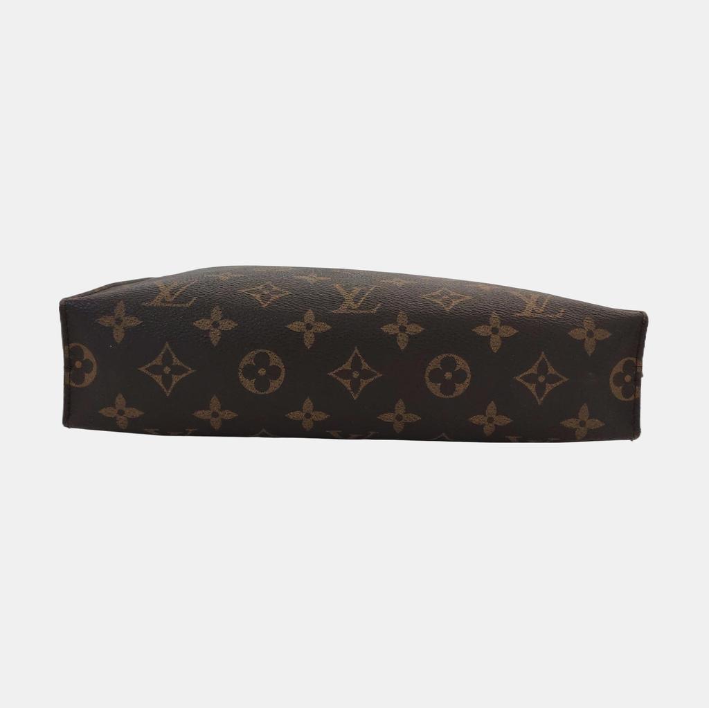 [Pre-Owned] Toiletry Pouch 26 Classic Monogram Canvas And Leather Wash Bag - Good #1AB8Y3L