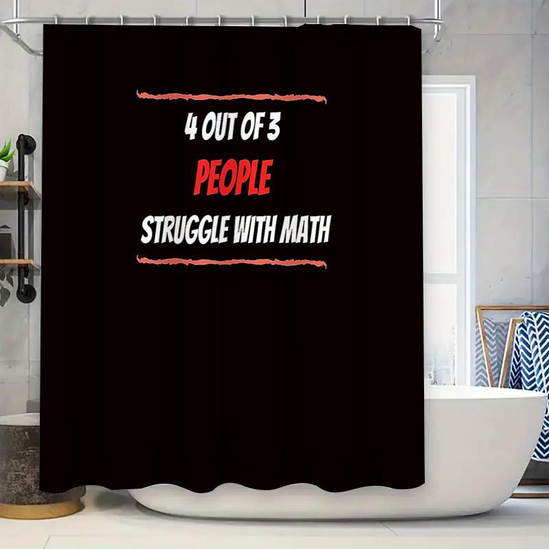

Abstract Patterned Shower Curtain Modern Art Home Decor Bathroom Fabric Waterproof Liner Set Simple Geometric Design Contemporar W60H190(CM)-1 Pcs
