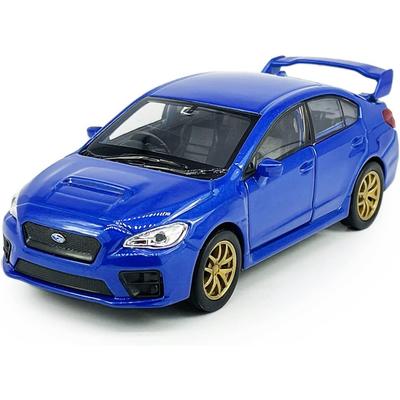 1/36 Escala Impreza WRX STI Toy Car Racing Sports Diecast Modelo Car Metal Pull Back Vehicle, Portas Abertas, Fundição em Liga de Zinco, Coleção de Presentes para Crianças