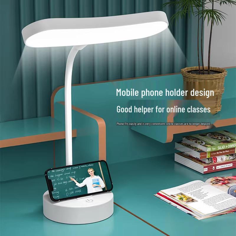 Rechargeable Eye-Care Table Lamp for Dorms – Ideal for Students, Bedside, or Desktop Use