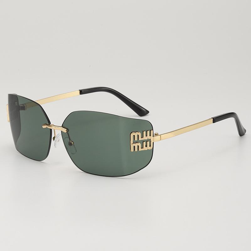 JYL TS Rimless Sunglasses Zhang Yuanying Style UV Protection Fashion 81068