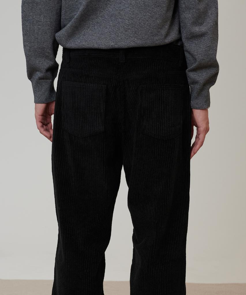 PINBLACK (Men) Corduroy Wide Pants Black