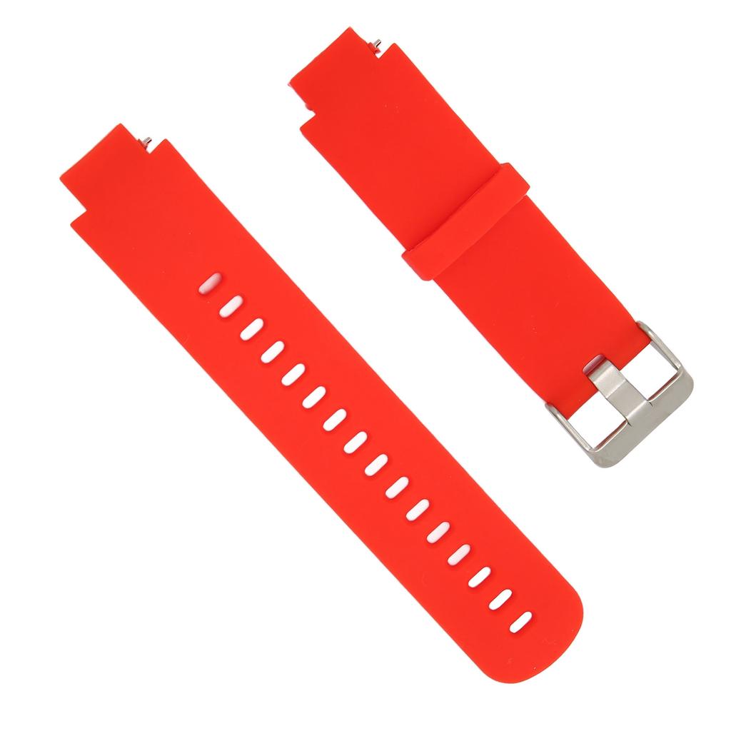 Smartwatch Replacement Band Silicone Watch Wrist Strap Single Color for Amazfit Verge 3Red