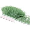 1Meter Natural Fluffy Ostrich Feathers Trim 8-10Cm Red Ostrich Plumes Craft Ribbon For Wedding Dress Sewing Clothing Decoration