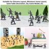 Ifundom 200 Pieces Miniature Soldier Medieval Knight Small Micro Landscaping Decorations for Sand Table Kids Figures, Models, Figurines, Playsets,