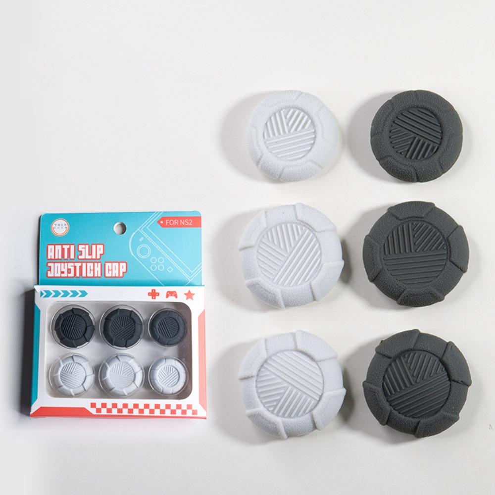 6pcs Anti-slip Controller Analog Grip Cover Silicone for Joy Con Case for Nintendo Switch 2