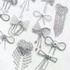 Crystal Bowknot Brooches For Women Unisex Lapel Sweater Suit Pins Casual Wedding Party Jewelry Accessories Friend Gifts Decor