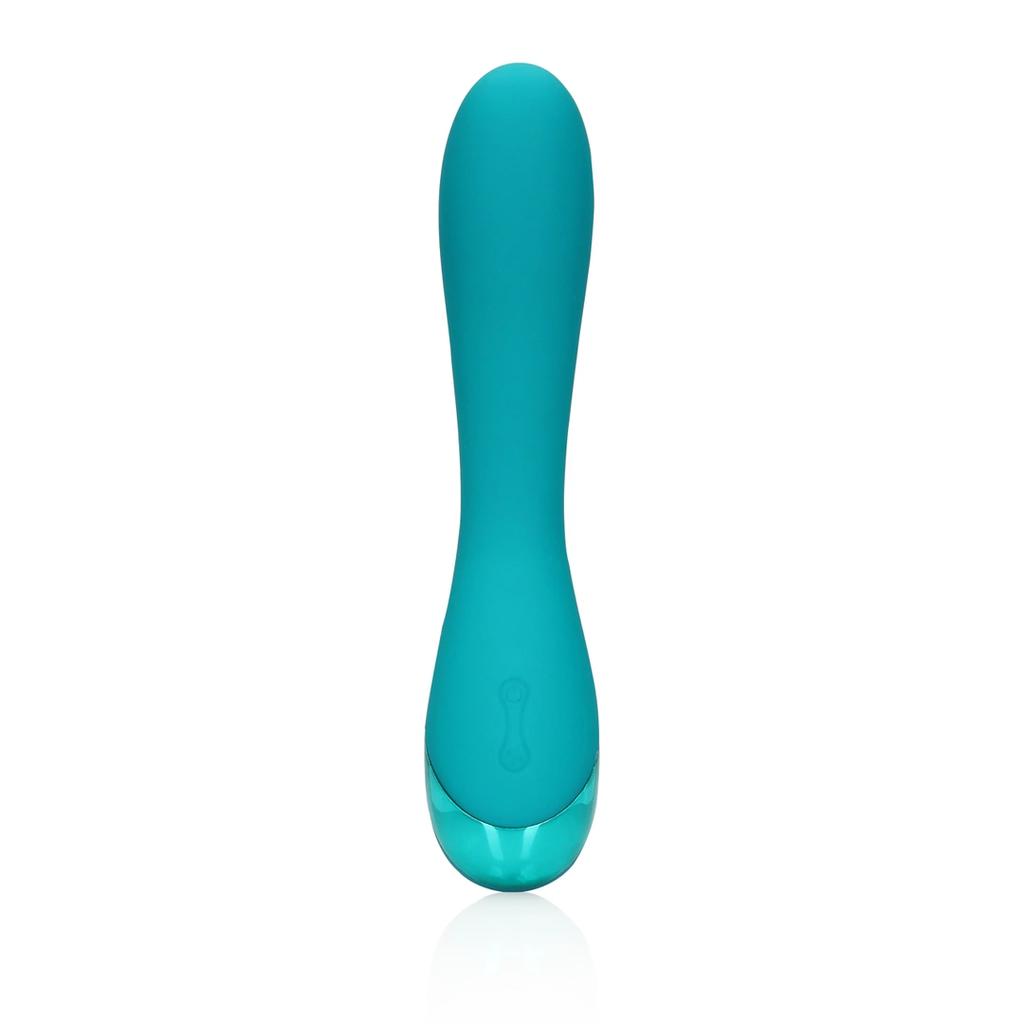 Loveline - Smooth Silicone Bunny Vibrator - Teal Blue