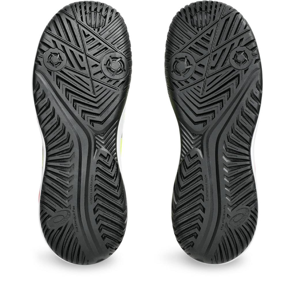 ASICS 9 GS Tennis Shoes Safety Size GEL-RESOLUTION (1044A067), Unisex, Yellow/Black, 24.5