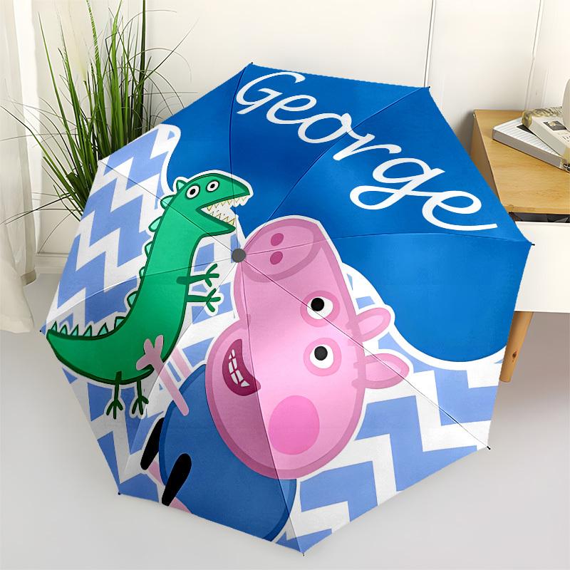 

Dinosaur, George Automatic Opening and Closing, 8 rib Structure Portable Umbrella, Suitable for Men and Women in All Seasons Perfect Gift f