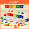 Four-in-one Children's Early Education Toy Colorful Shape Montessori Sorting Box For 2-3 Year Old Babies Wooden Material