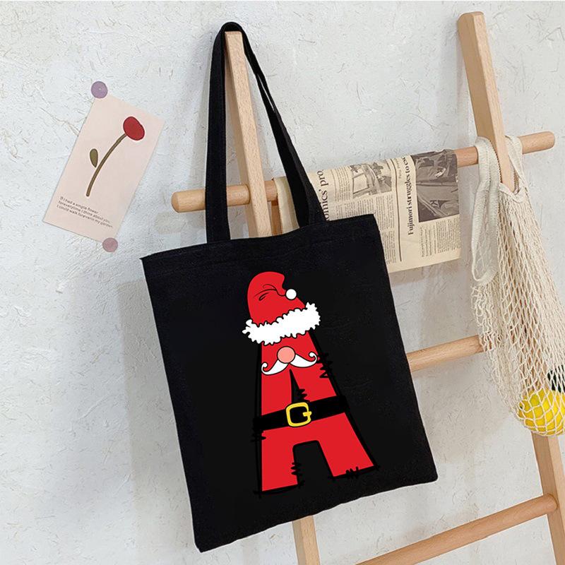 26 Letter Printed Shoulder Bag Commuting To Work Portable Tote Bag