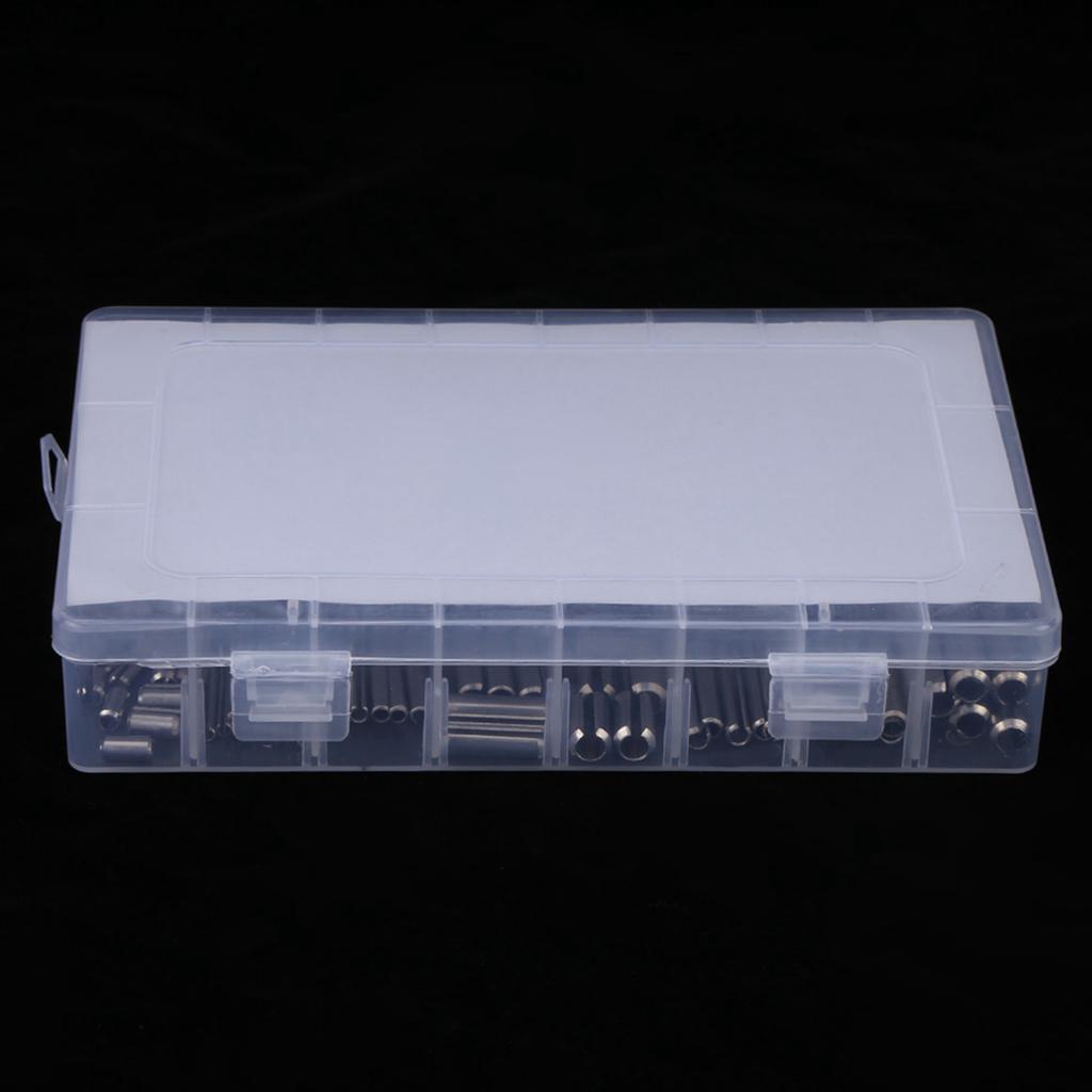 Edelstahl Federsteckstifte Set M1.5 M2 M2.5 M3 M4 M5 M6 M8 mit Box Federstift M2 Federstift Set Federstift M4