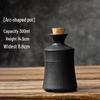 Japanese Style Ceramic Sake Pot and Cup Set - Antique Yellow Wine Decanter and Baijiu Jar for Home Use
