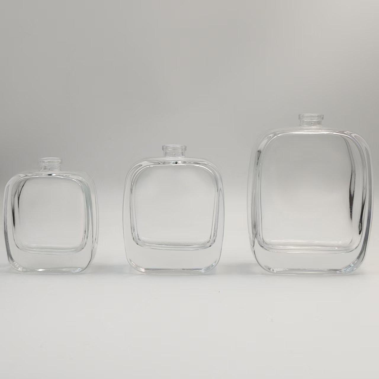 Clear Glass Perfume Spray Bottle - Refillable Cosmetic Dispenser