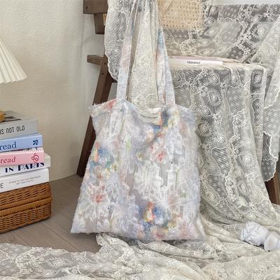 New Lace Fairy Flower Vest Bag Hand Bag Large Capacity Shoulder Bag Lazy Wind Underarm Bag