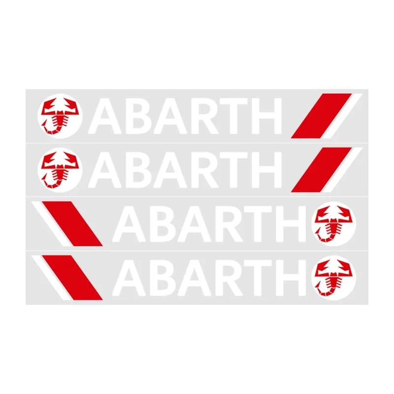 

4PCS Car Styling Door Handle Reflective Stickers Vinyl Decoration For Abarth Fiat 500 Grande Punto Tipo Stilo Palio Astra Bravo