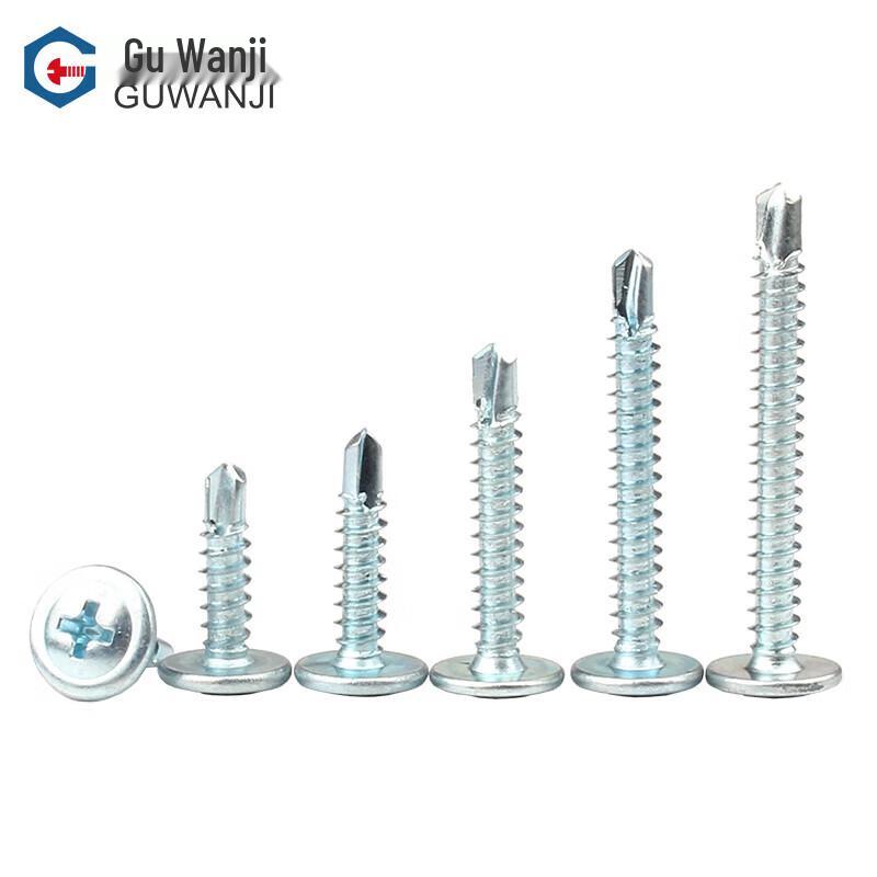 GUWANJI Cross Recessed Pan Head Washer Self-Drilling Screws
