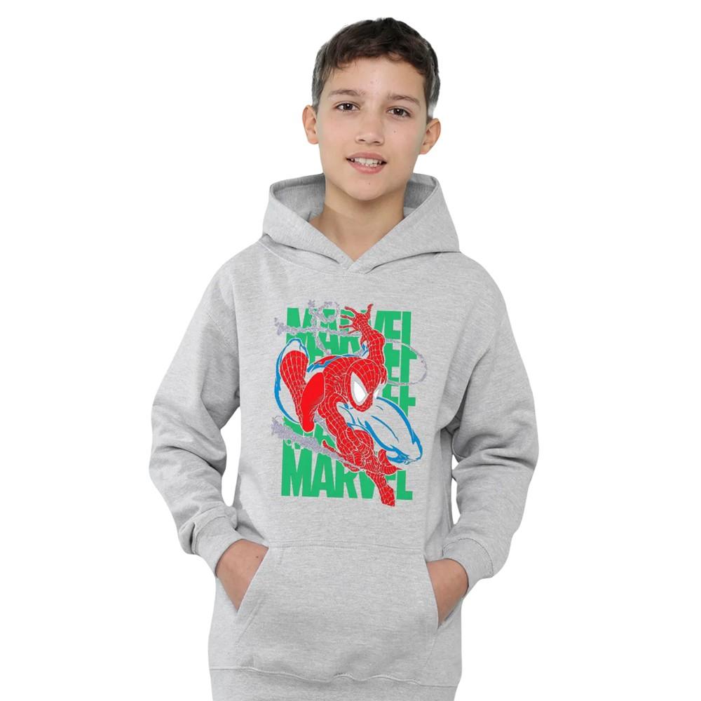 Spider-Man Childrens/Kids Wall Crawling Heather Hoodie