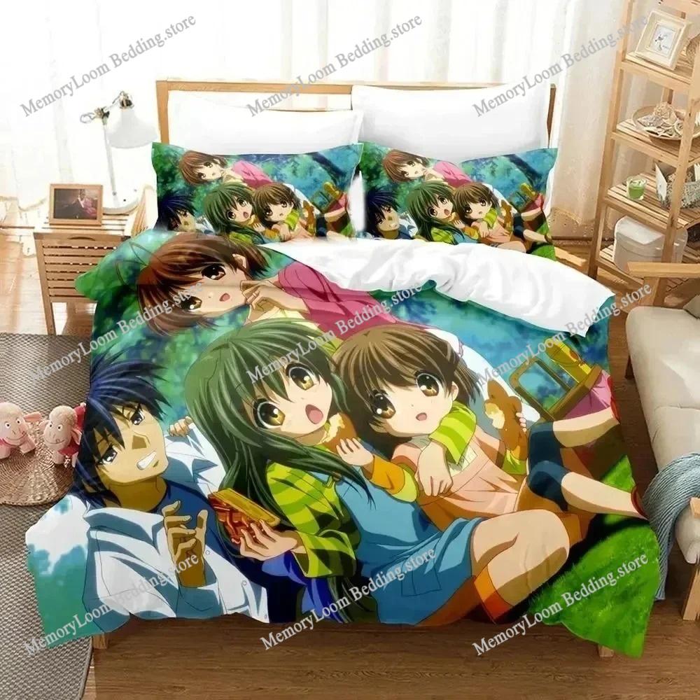 Game Cool CLANNAD Bedding Set Boys Girls Twin/Queen/King Size Duvet Cover Pillowcase Bed Kids Adult Cozy Soft Home Textile