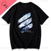 Himalaya Short-sleeved Snow Mountain Scenery Outdoor Adventure Tourism Personality Printed T-shirt Loose Pure Cotton Camisas