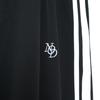 Nodeu Side Line Wide Nylon Pants (Black)