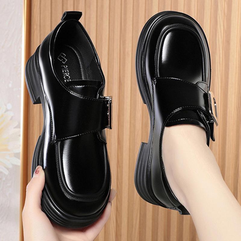 Japanese Style Lolita Shoes Women Vintage Chunky Loafers Slip On Black Single Pumps British Women Cosplay JK Uniform Shoes