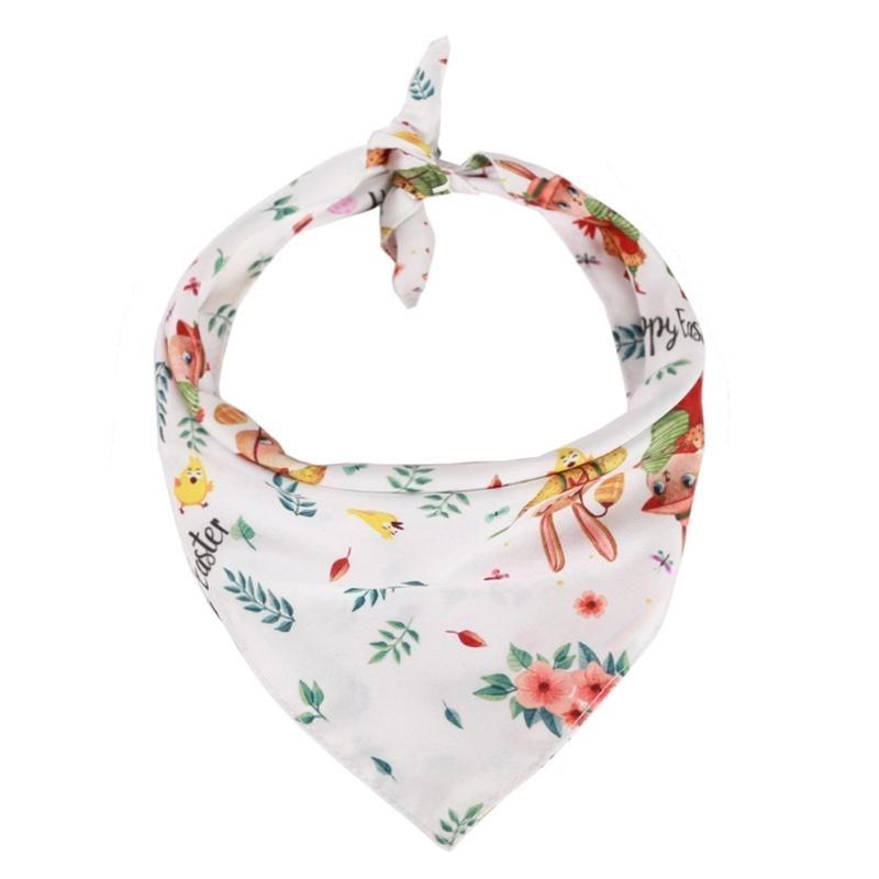 Easter Theme Dogs Scarf Pet Printed Neck Scarf Holiday Bandanas Party Accessory