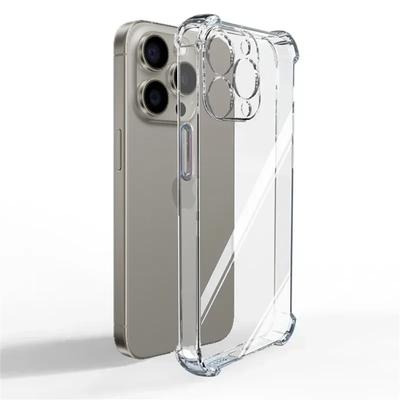 Luxury Clear Shockproof Case For iPhone 15 16 14 13 12 11 Pro Max Phone Cover On iPhone 13 12 Mini X XR XS 8 14 15 Plus Cover