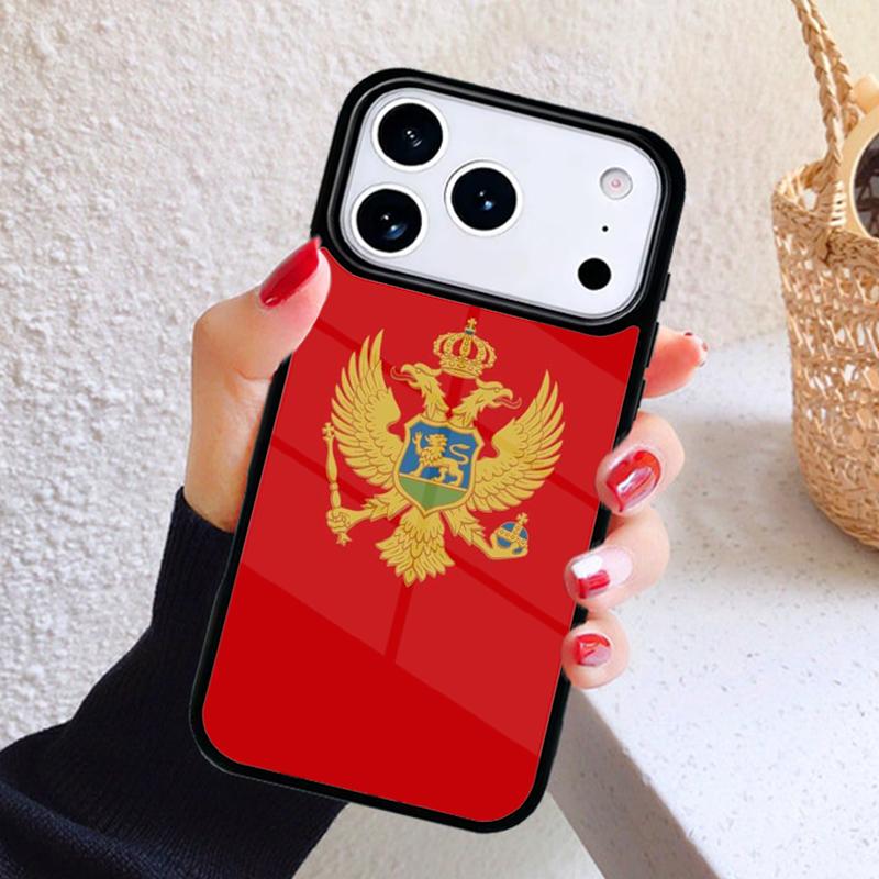 Montenegro Flag Phone Case For iPhone 17 Air 16 15 14 13 12 11 Pro Max Plus