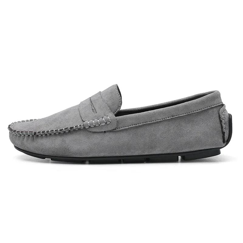 High Quality Men's Casual Shoe Loafers Hand-sewn Slip-on Flat Bottom Trendy All-match Mens Ddriving Shoe Fashion Men Casual Shoe