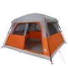 Family Tent for 6 Persons Orange Waterproof