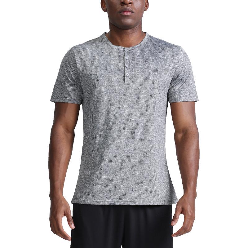 Men’s Quick-Dry Short Sleeve Sports T-shirt for Spring/Summer – Loose Fit for Outdoor Fitness and Casual Wear
