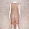 2022 Casual Knit Bikini Cover Up Sexy Recorte Sin mangas Fringe Slim Fit Mini Vestido Verano Mujer Ropa de playa Traje de baño Cubrir Q1398