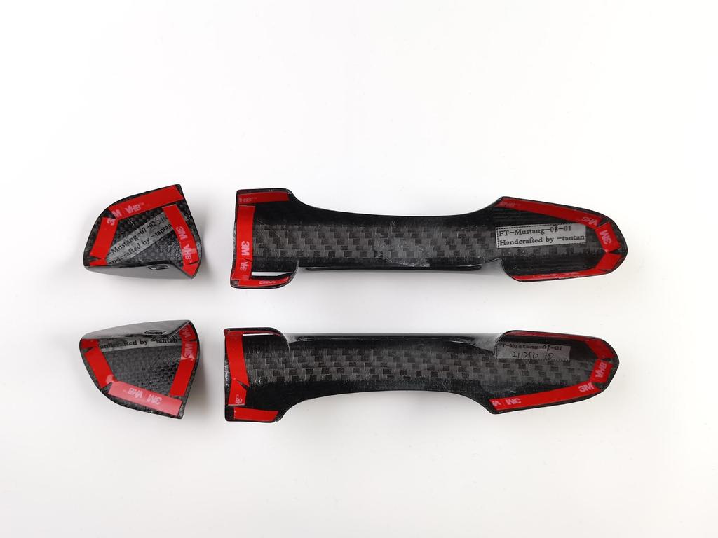 Tantan Real Carbon Fiber Exterior Handle Shell for Ford Mustang