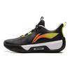 Li Ning Childrens Tian Ying Trendy Comfortable Non-Slip Shock Absorbing Wear-Resistant Rebound Low-Top Basketball Shoes Kids Sneaker Black YKBV034-5